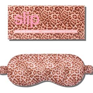 NEW Slip Pink Leopard Pure Silk Sleep Mask